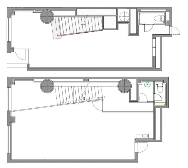 目黒ベガタワー1F~2F 間取り図