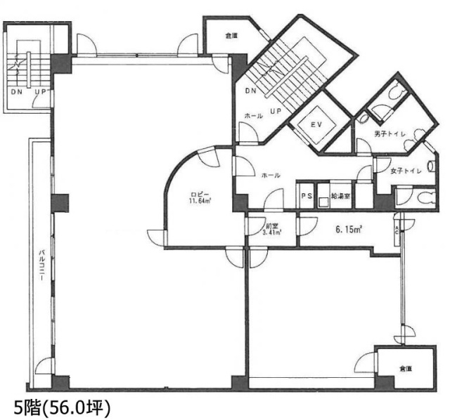 山楽ビル5F 間取り図