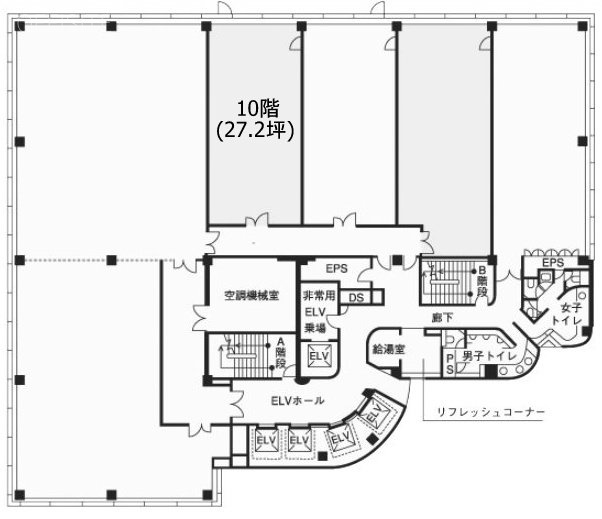 立川ビジネスセンタービル10F 間取り図