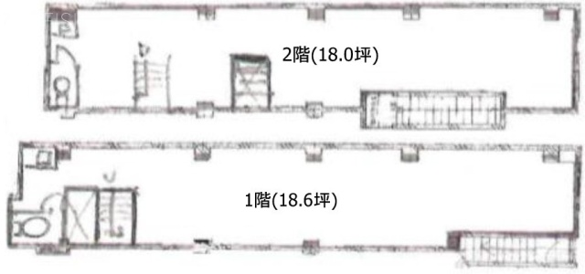 エムビルⅠ1F~2F 間取り図