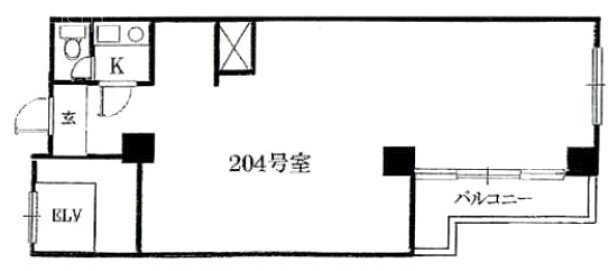 初台ロイヤルマンション204 間取り図
