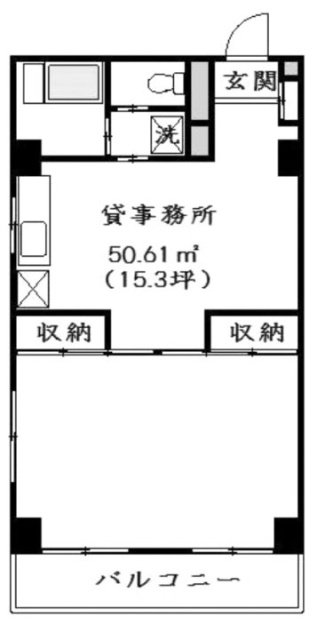 ユニオンビルヂング1103 間取り図