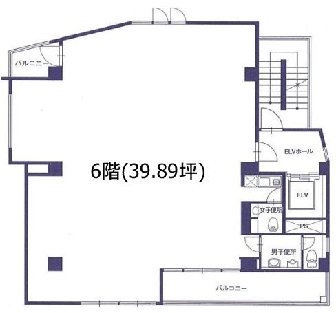 泰美ビル6F 間取り図