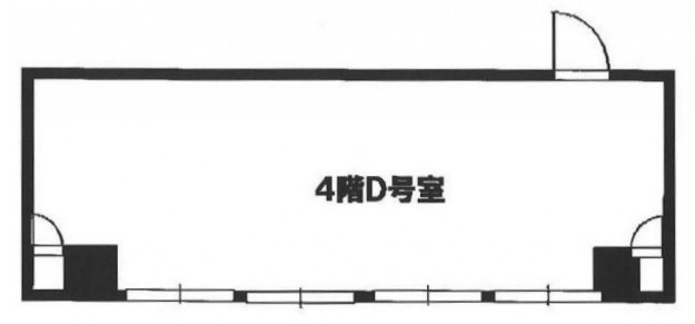 城辺橋ビルD 間取り図