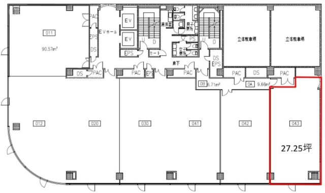 大同生命前橋ビル3F 間取り図