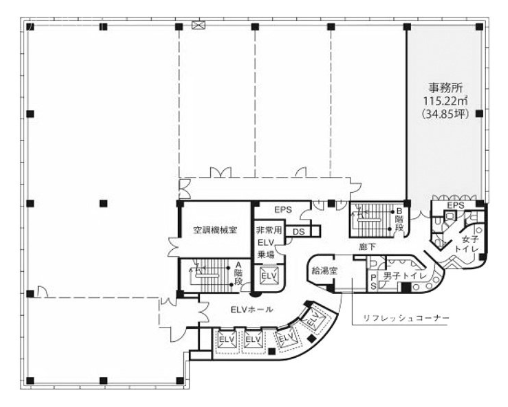立川ビジネスセンタービル8F 間取り図
