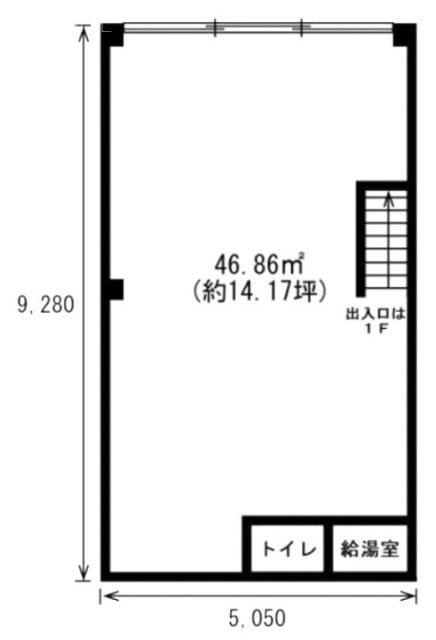 浩三ビルⅠ2F 間取り図