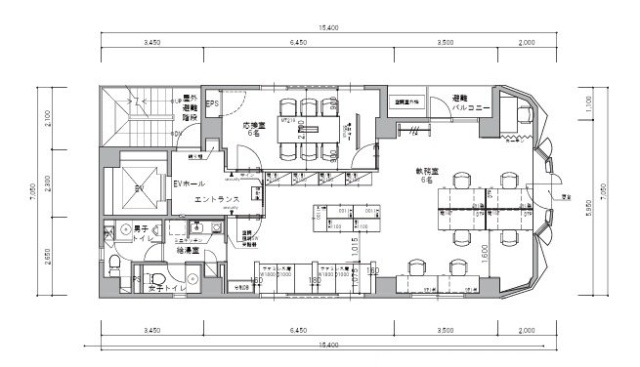 第32荒井(九段南センター)ビル5F 間取り図