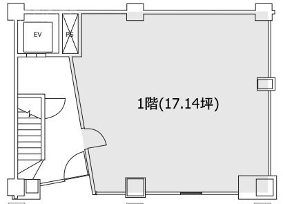 No.R日本橋人形町1F 間取り図