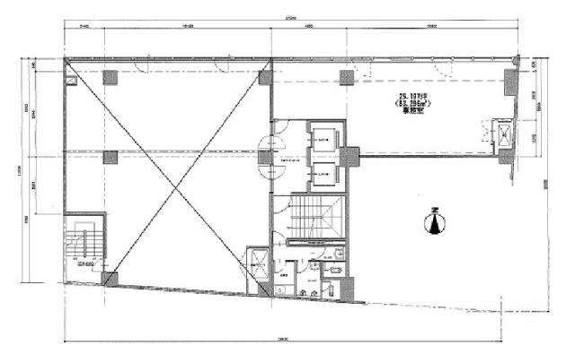 赤坂アビタシオンビル7F 間取り図
