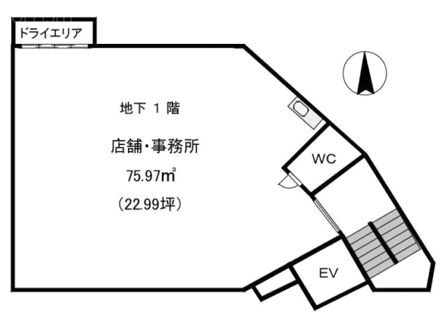 新中野神谷ビルB1F 間取り図