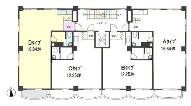 カサ・ド・タクD 間取り図