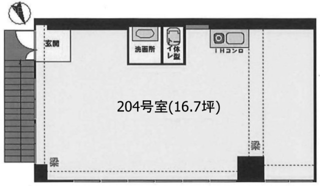 西永福ニューハウジングビル204 間取り図