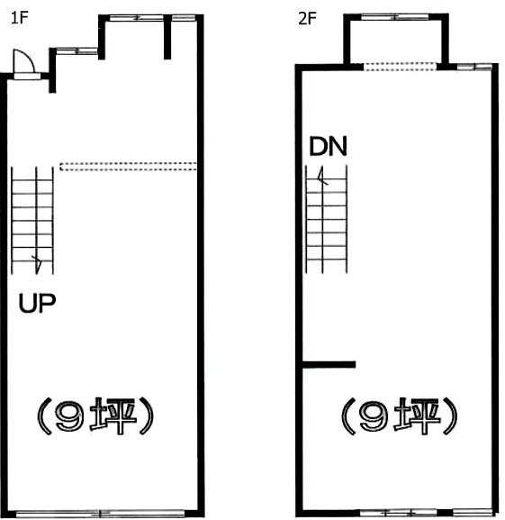 戸越銀座1F~2F 間取り図