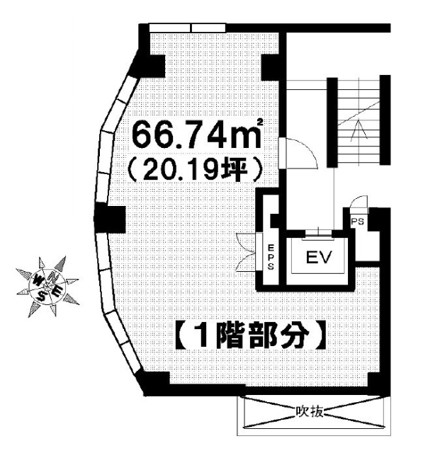 FLEG原宿1F 間取り図