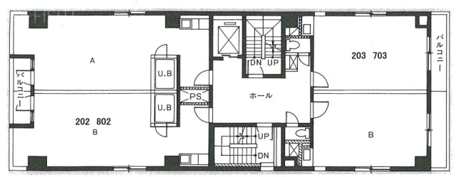 大橋ビルB802 間取り図