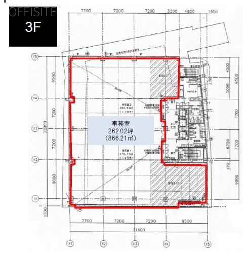 オリックス芝2丁目ビル3F 間取り図