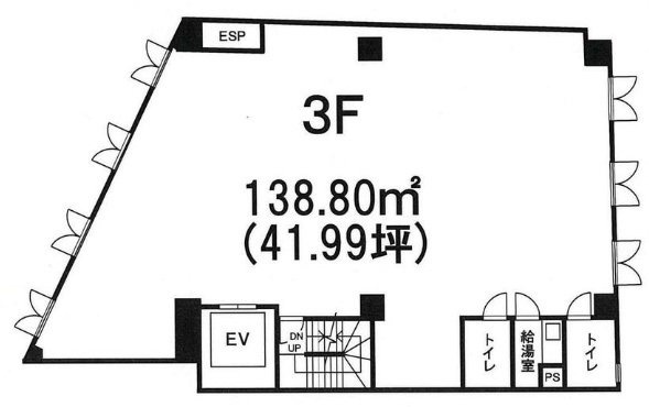 代々木山陽ビル3F 間取り図