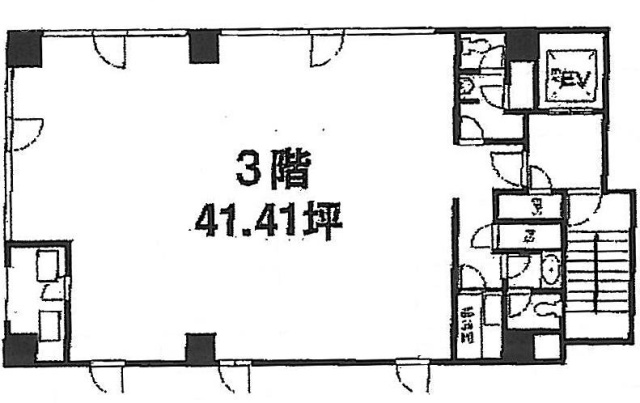 銀座木挽町ビル3F 間取り図