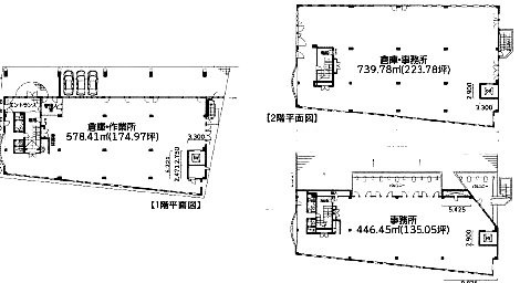 第16マルヤビル1F~3F 間取り図