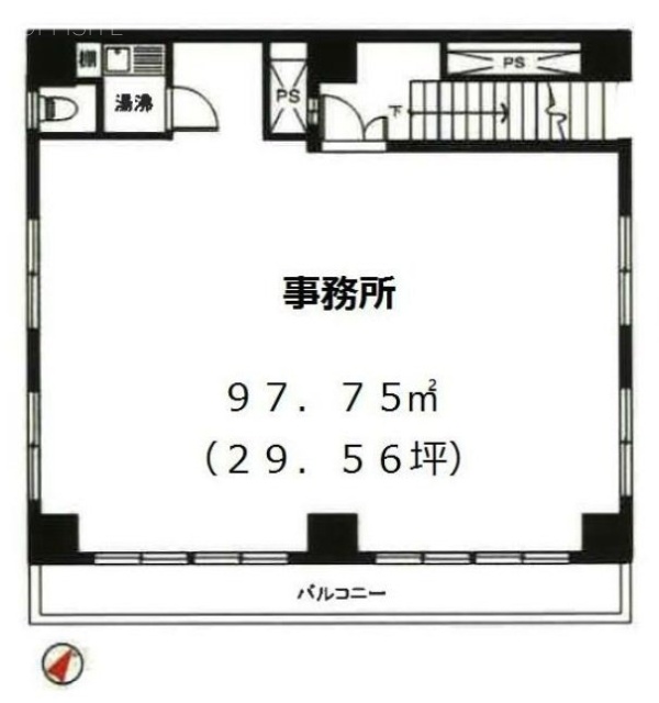 浜町パークハイツ201 間取り図