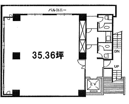 新橋加藤ビル2F 間取り図
