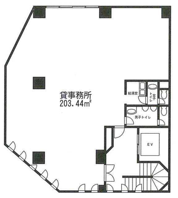 ケーエムビル2F 間取り図