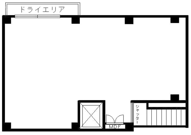 赤坂ゆうビルB1F 間取り図