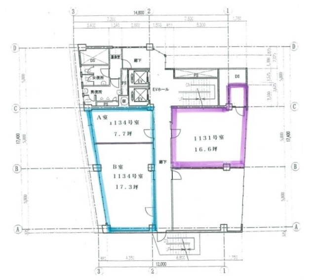 新大宗ビル3号館1131 間取り図