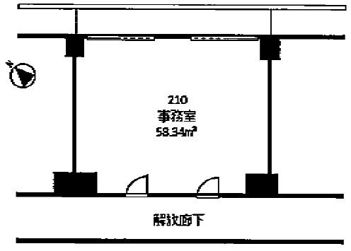 新丸満ビル210 間取り図