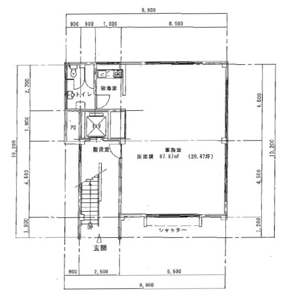 橋本第二ビル1F 間取り図