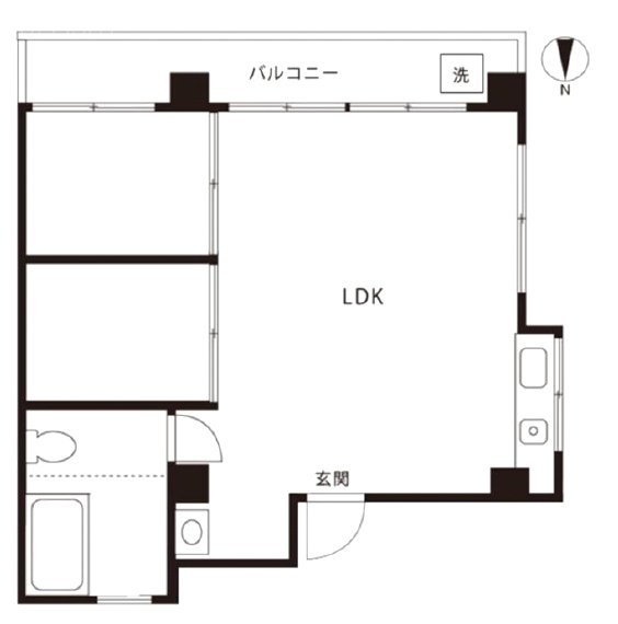 ビレッジ四谷3ビル201 間取り図