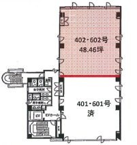 リードシー築地ビル402 間取り図