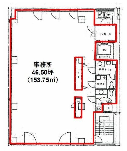 丸石新橋ビル4F 間取り図