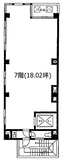 松の翠ビル7F 間取り図