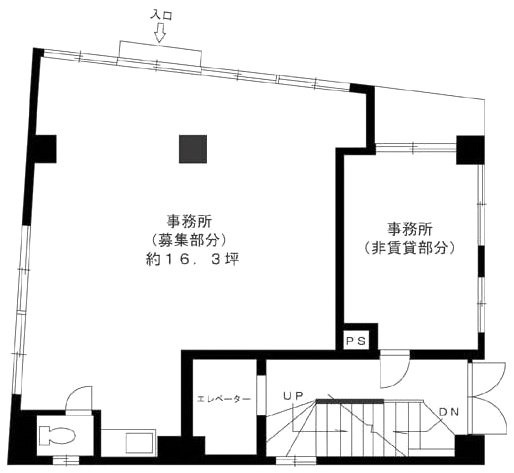 鷲田ビル1F 間取り図