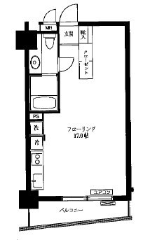 SOHO代々木公園2F 間取り図