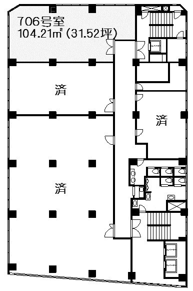 第2電波ビル706 間取り図