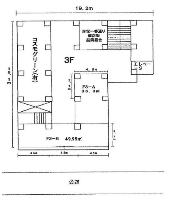 シバタツセンタービル3F 間取り図