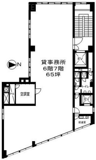 タツミビル6F 間取り図