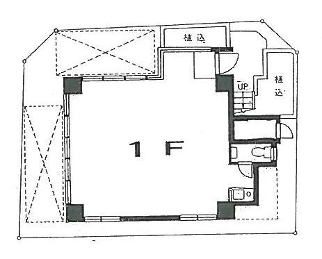 南青山森下ビル1F 間取り図