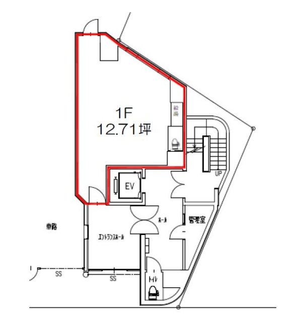 東池袋五丁目ビル1F 間取り図