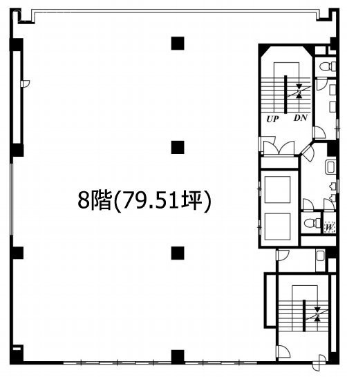 八重洲市谷ビル8F 間取り図