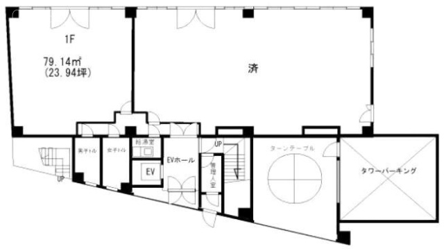 第2米林ビル1F 間取り図