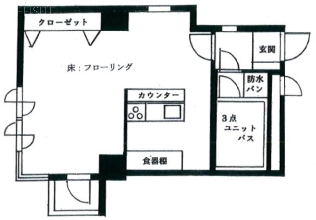 インペリアル六本木1号館600 間取り図