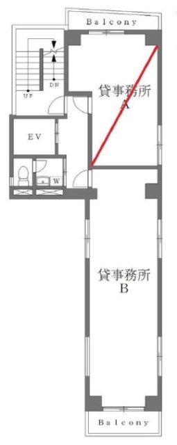 シャンデールビルB 間取り図