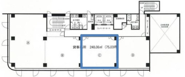 西船成島ビル4F 間取り図