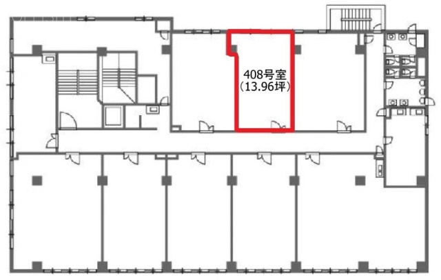 横浜飛栄(ニューライフ元町)ビル408 間取り図