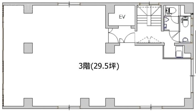 LC Iwamotochoビル3F 間取り図