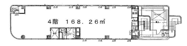 プラザ・タカシマビル4F 間取り図